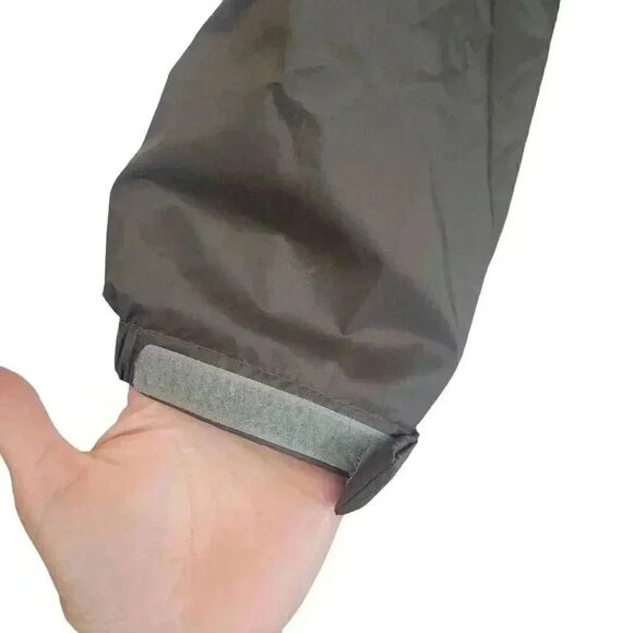 TRBN Women's Dark Moss Green Nylon Hooded Performance Windbreaker Rain Jacket - Picture 4 of 11